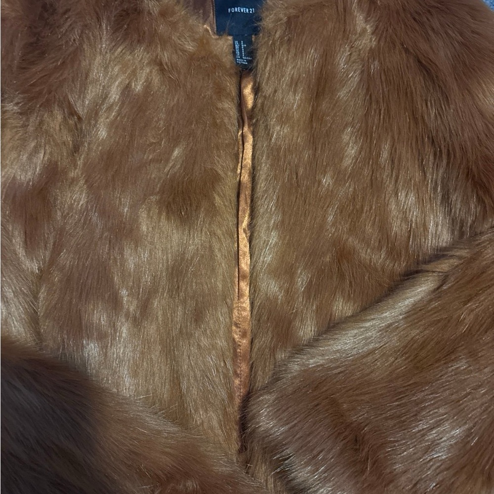 Brown Faux Fur Coat